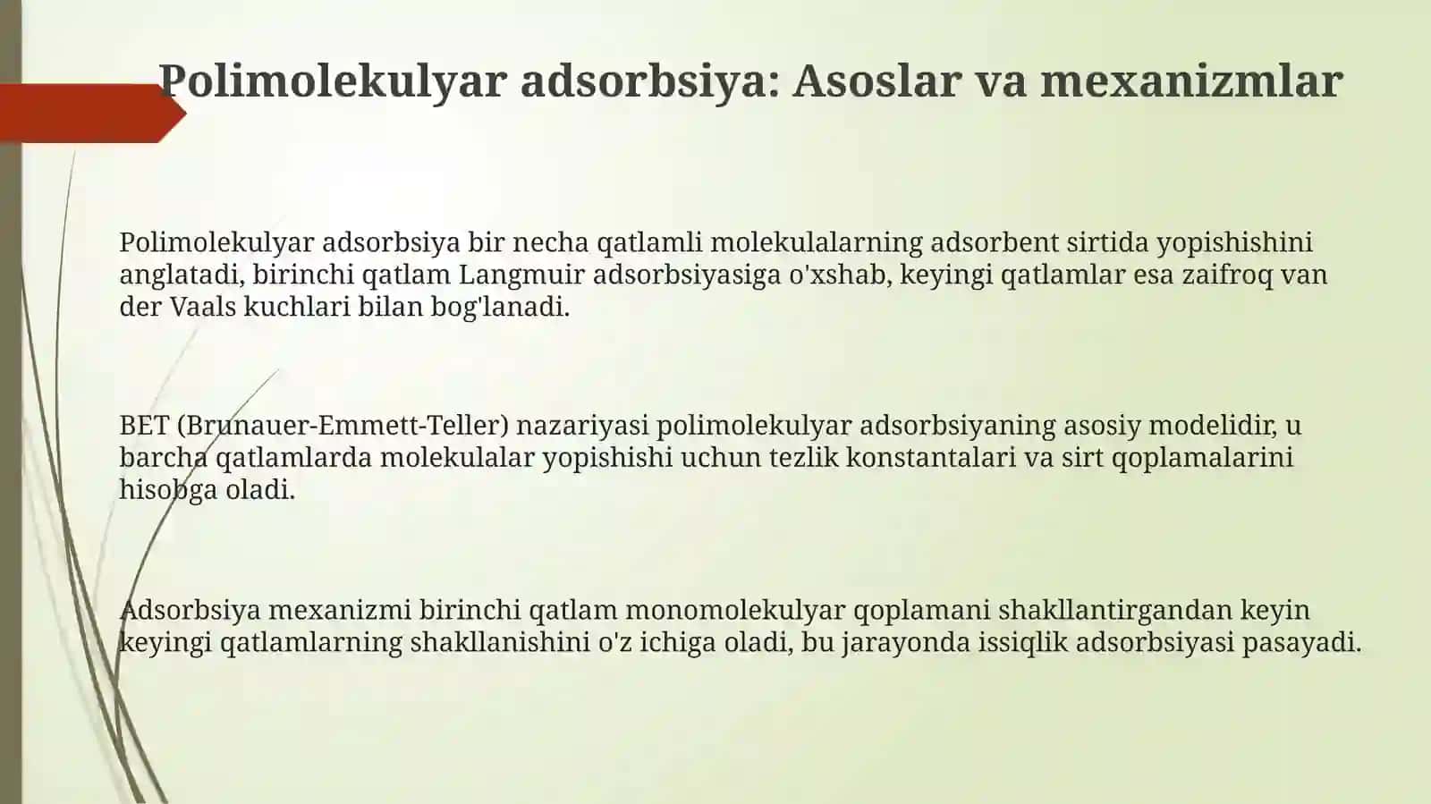 Polimolekulyar adsorbsiya 3