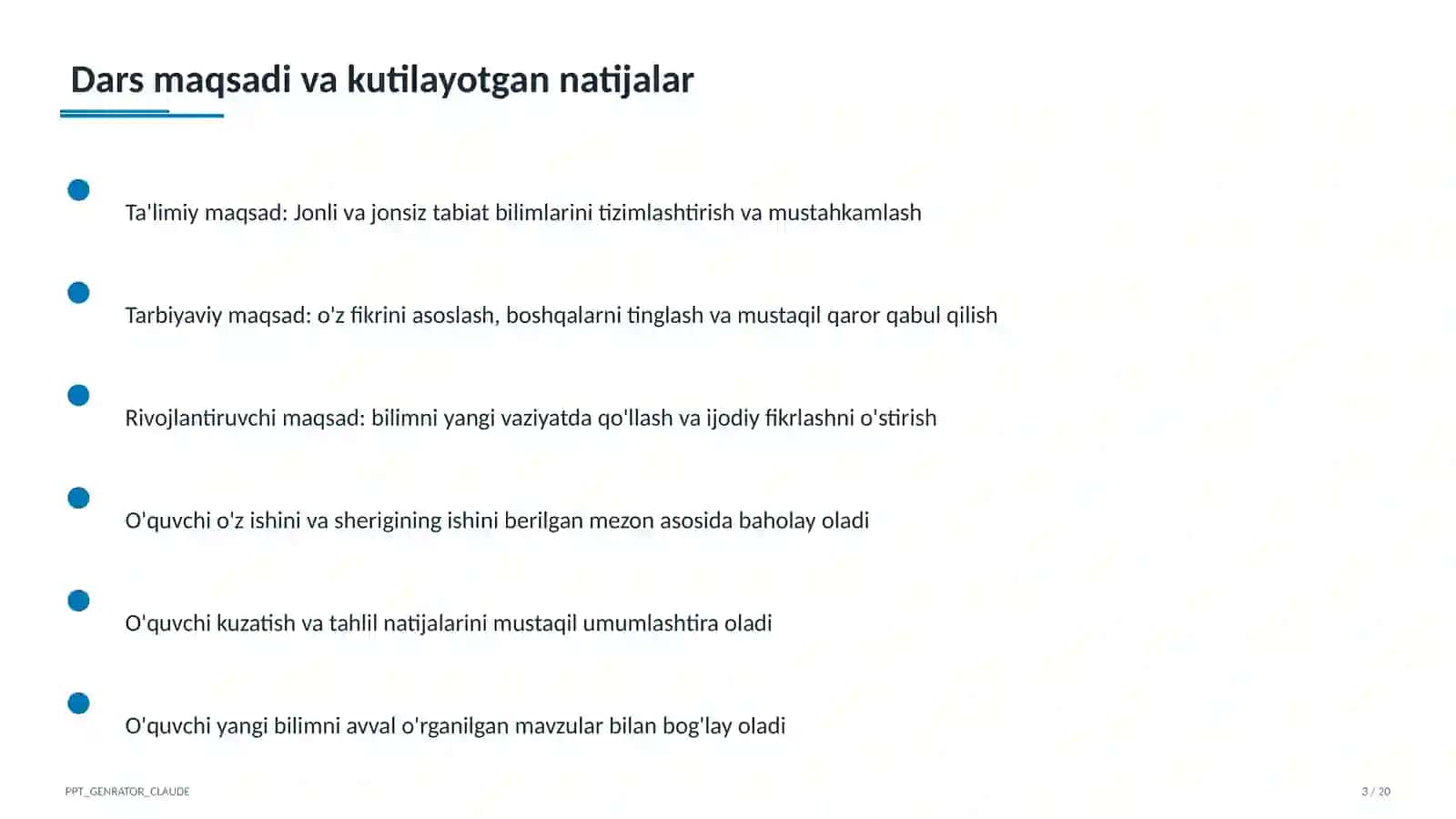 Jonli va jonsiz tabiat (2-sinf) 3