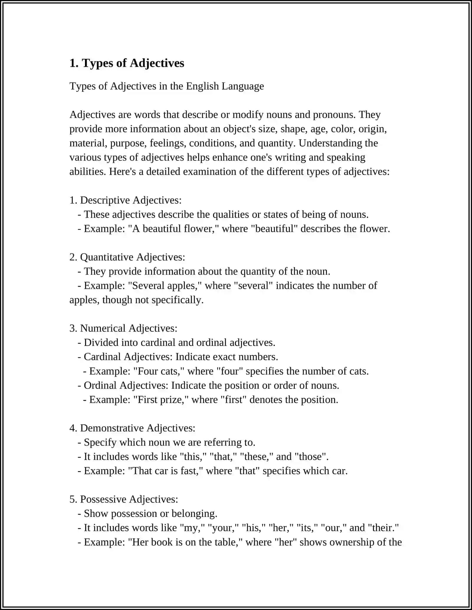 ADJECTIVE 3