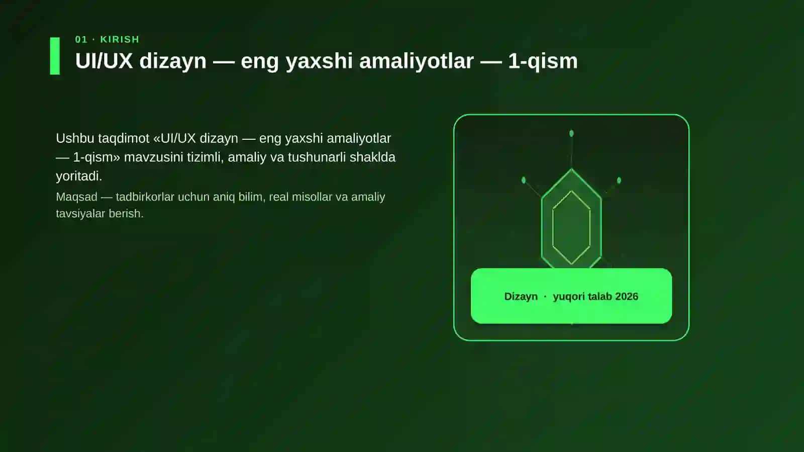 UI/UX dizayn — eng yaxshi amaliyotlar — 1-qism 3