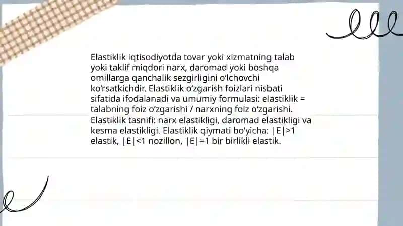 Elastiklik 3