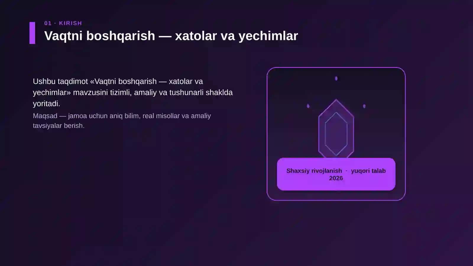 Vaqtni boshqarish — xatolar va yechimlar 3