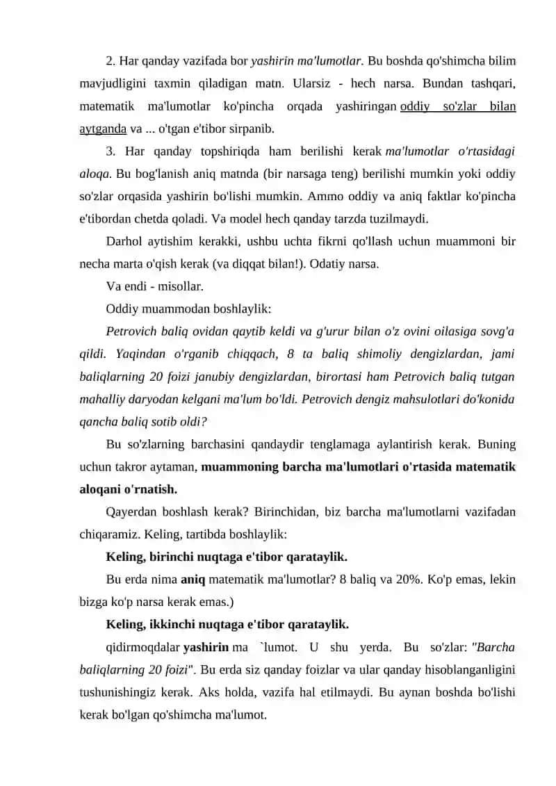 MatEmatik modellar VA ularning turlari 3