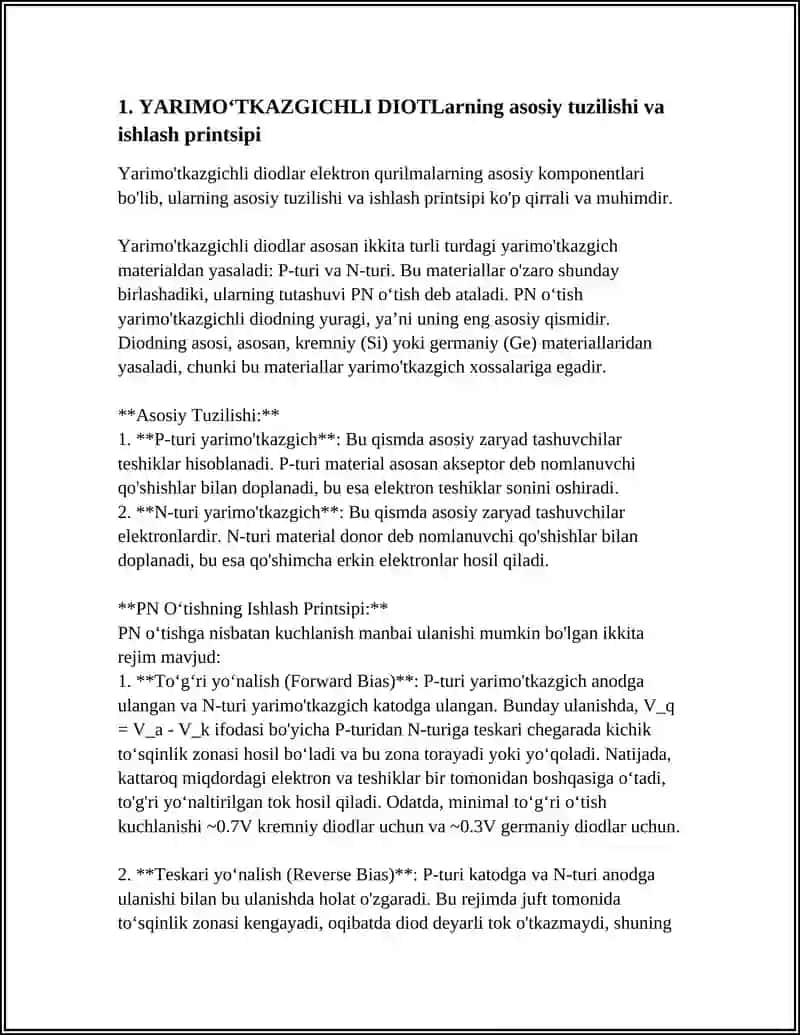 YARIMOʻTKAZGICHLI DIOTLAR 3