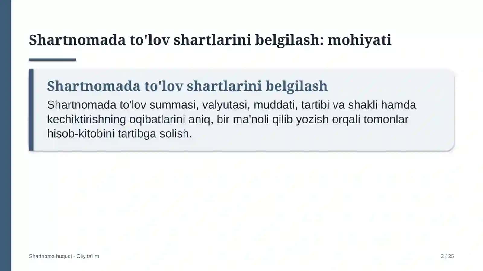 qoramolchilikda to'lov shartlarini shartnomada belgilash 7705 3
