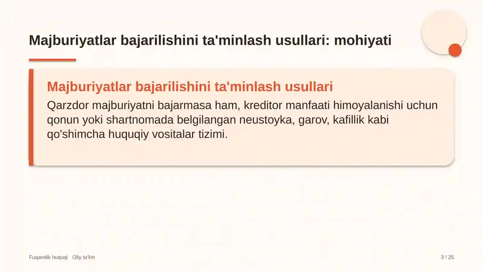 Ekstremal turizmda majburiyatlar bajarilishini ta'minlash usullari 3