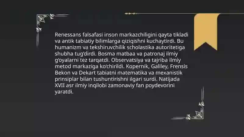 G'arb falsafasining ustuvor yo'nalishlari va ularning fan taraqqiyotiga ta'siri 3