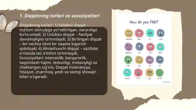 Diqqat sezgi idrok 3