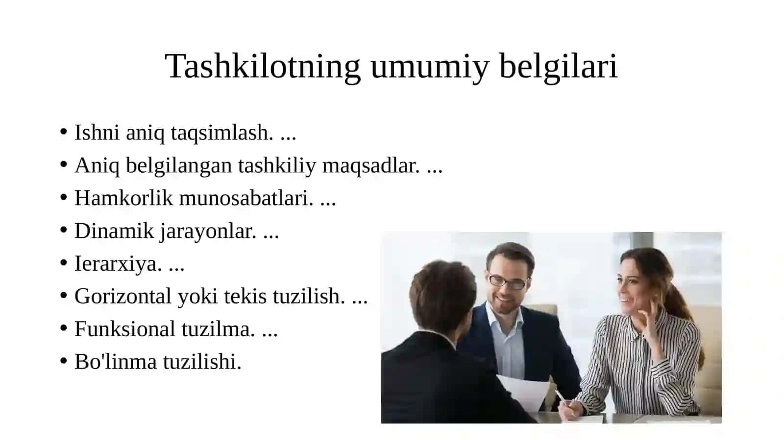 Tashkilotni shakllantirish bosqichida inson resurslarini boshqarish 3