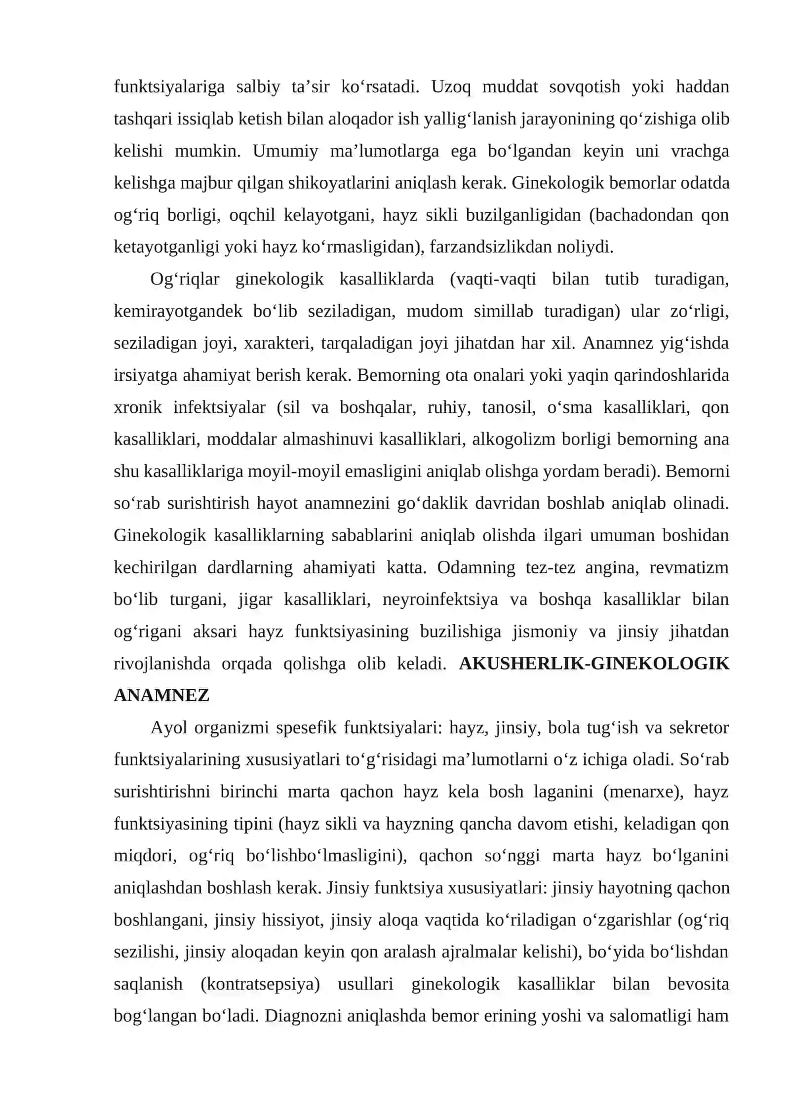 Ginekologik bemorlarni tekshirish usullari 3