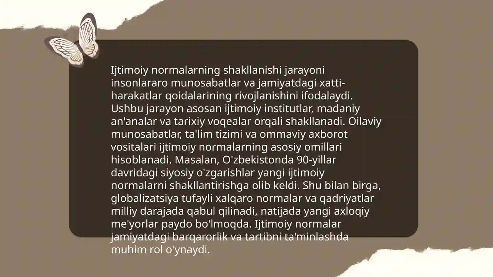 Ijtimoiy normalar va rollar 3