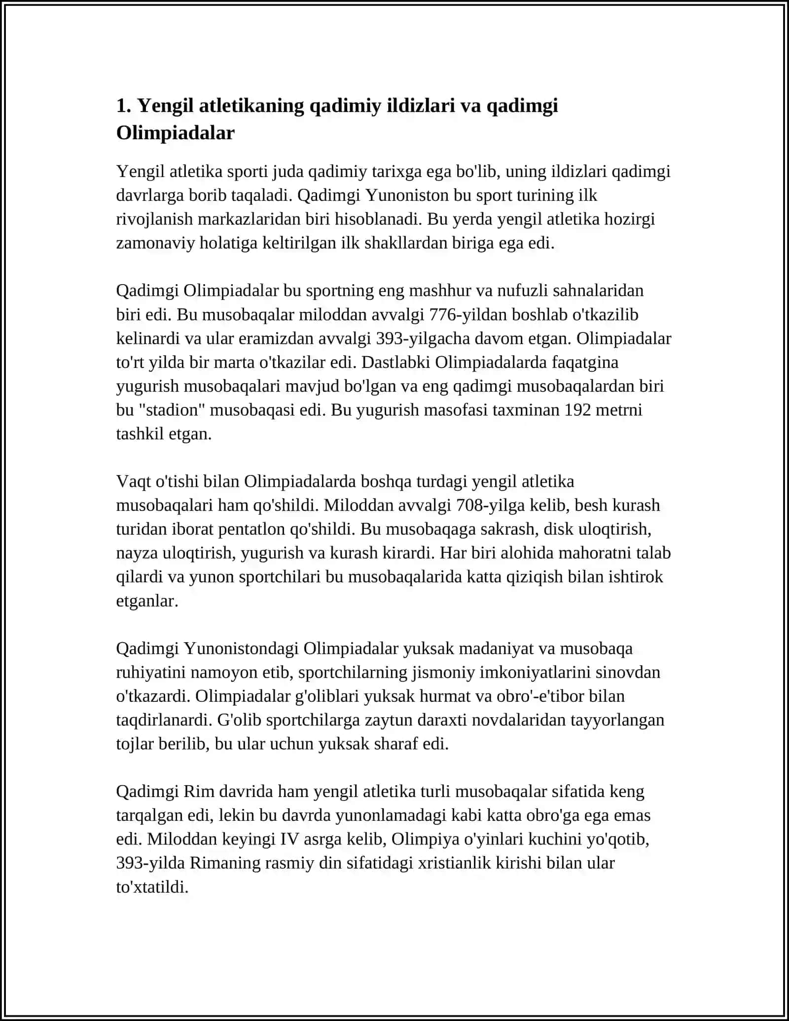 Yengil atletika tarixi 3
