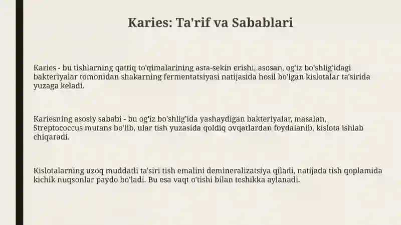 Karies 3