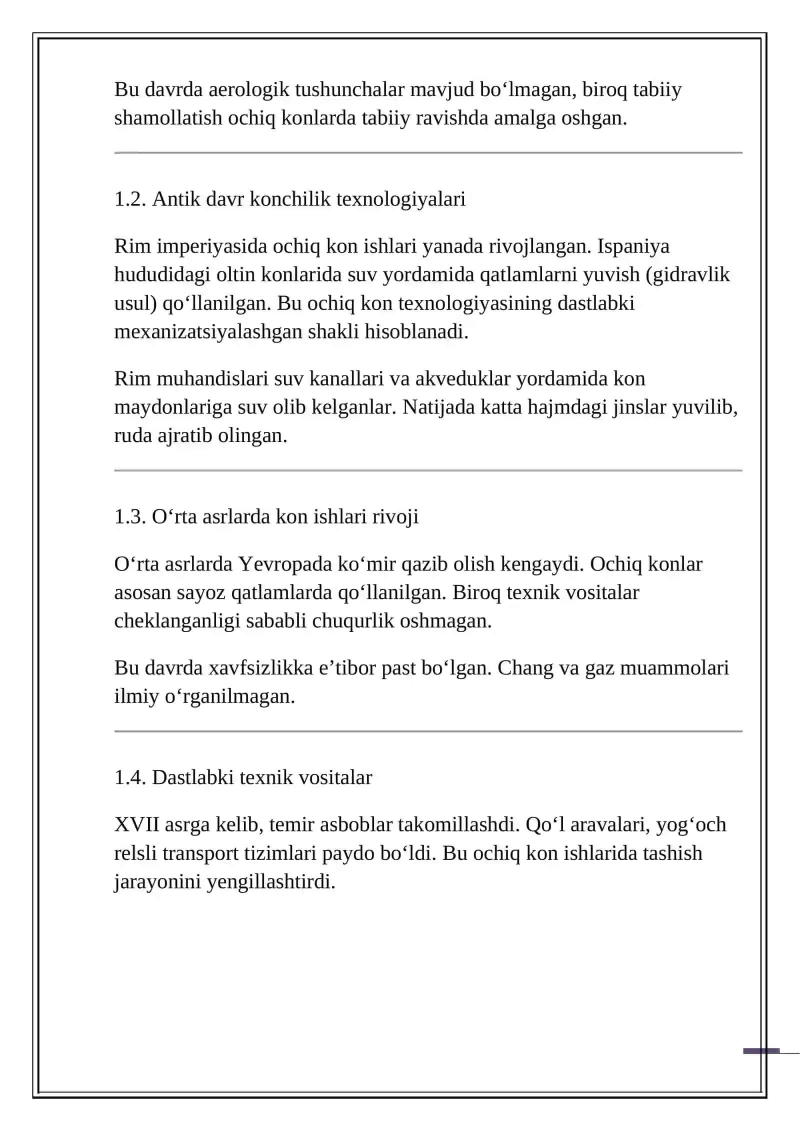 OCHIQ KON QAZISH USULLARINING RIVOJLANISH TARIXI 3