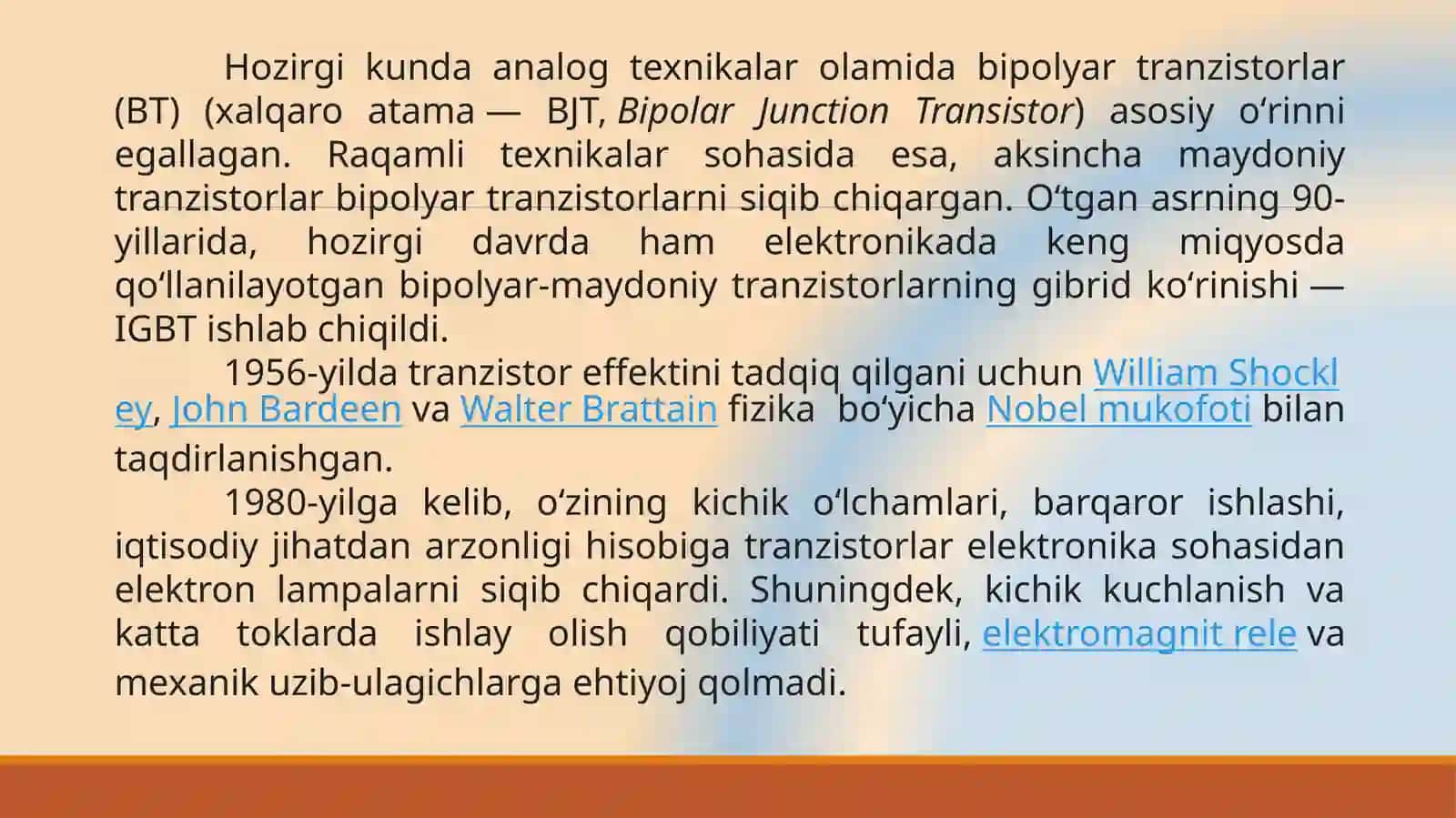 Bipolyar va maydonli tranzistorlar 3