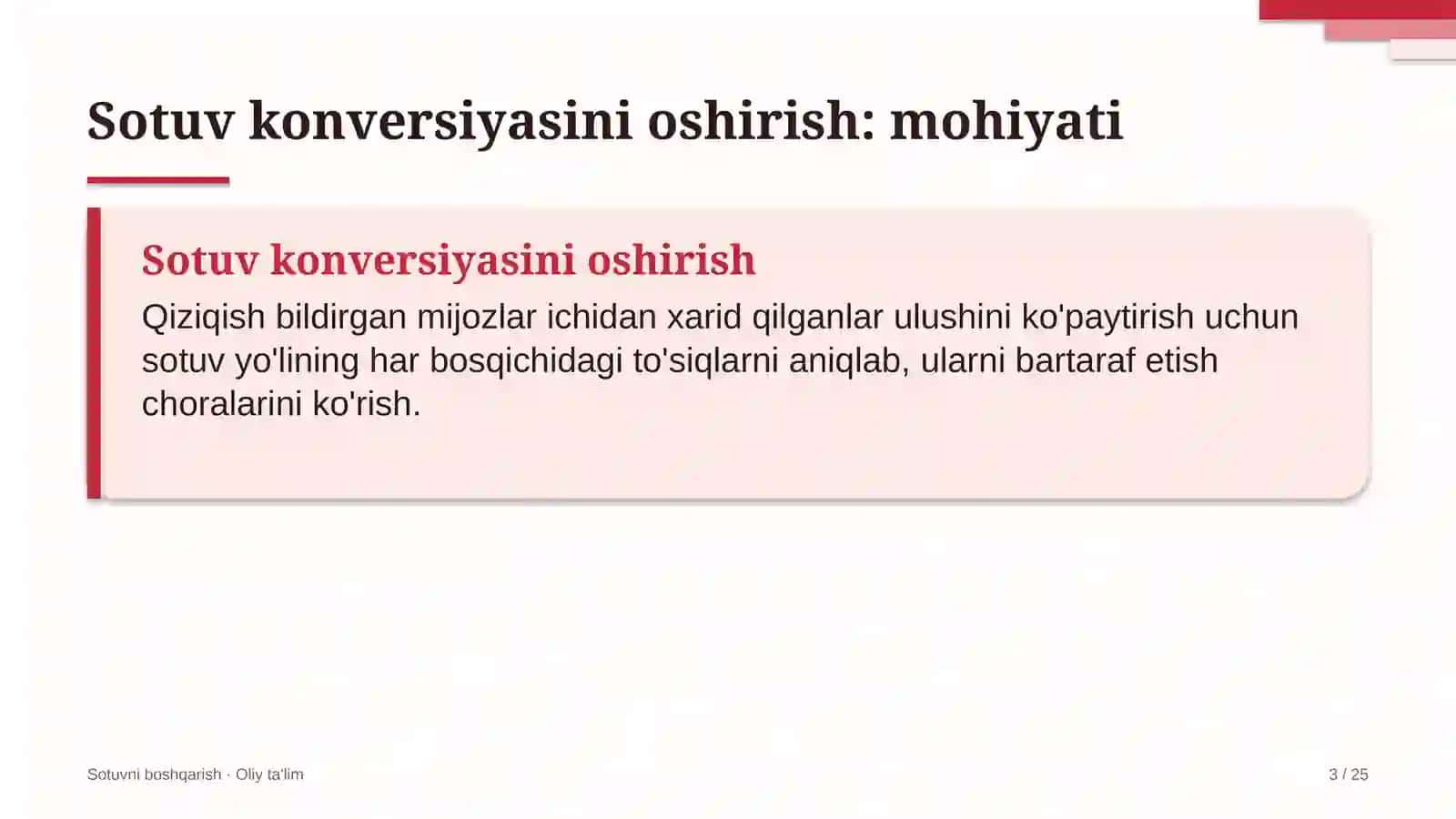 Daryo transportida sotuv konversiyasini oshirish 3