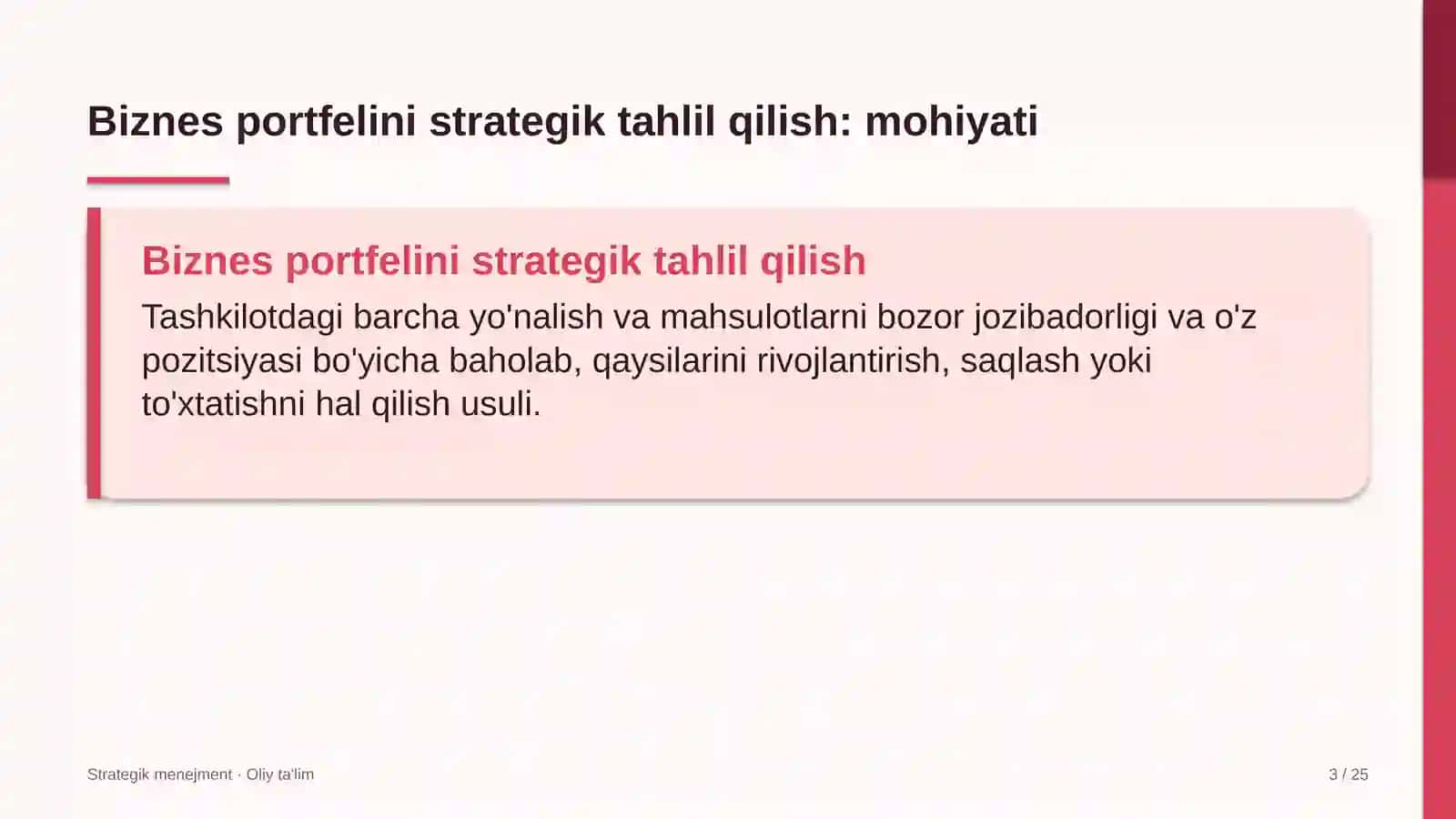 qurilish tashkilotlarida biznes portfelini strategik tahlil qilish 5065 3