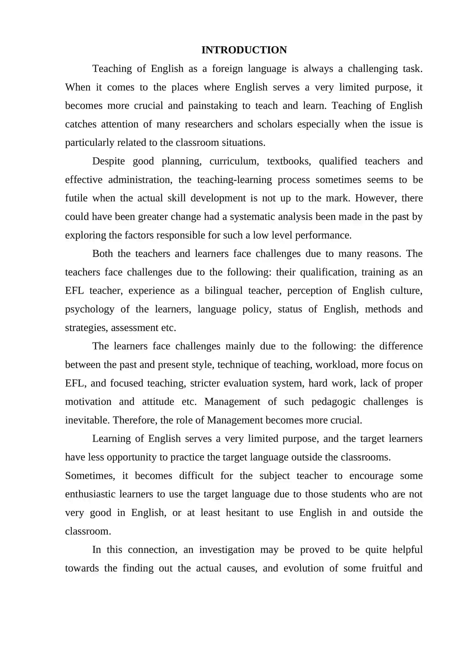 THE CHALLENGES OF TEACHING AT SENIOR CLASSES 3
