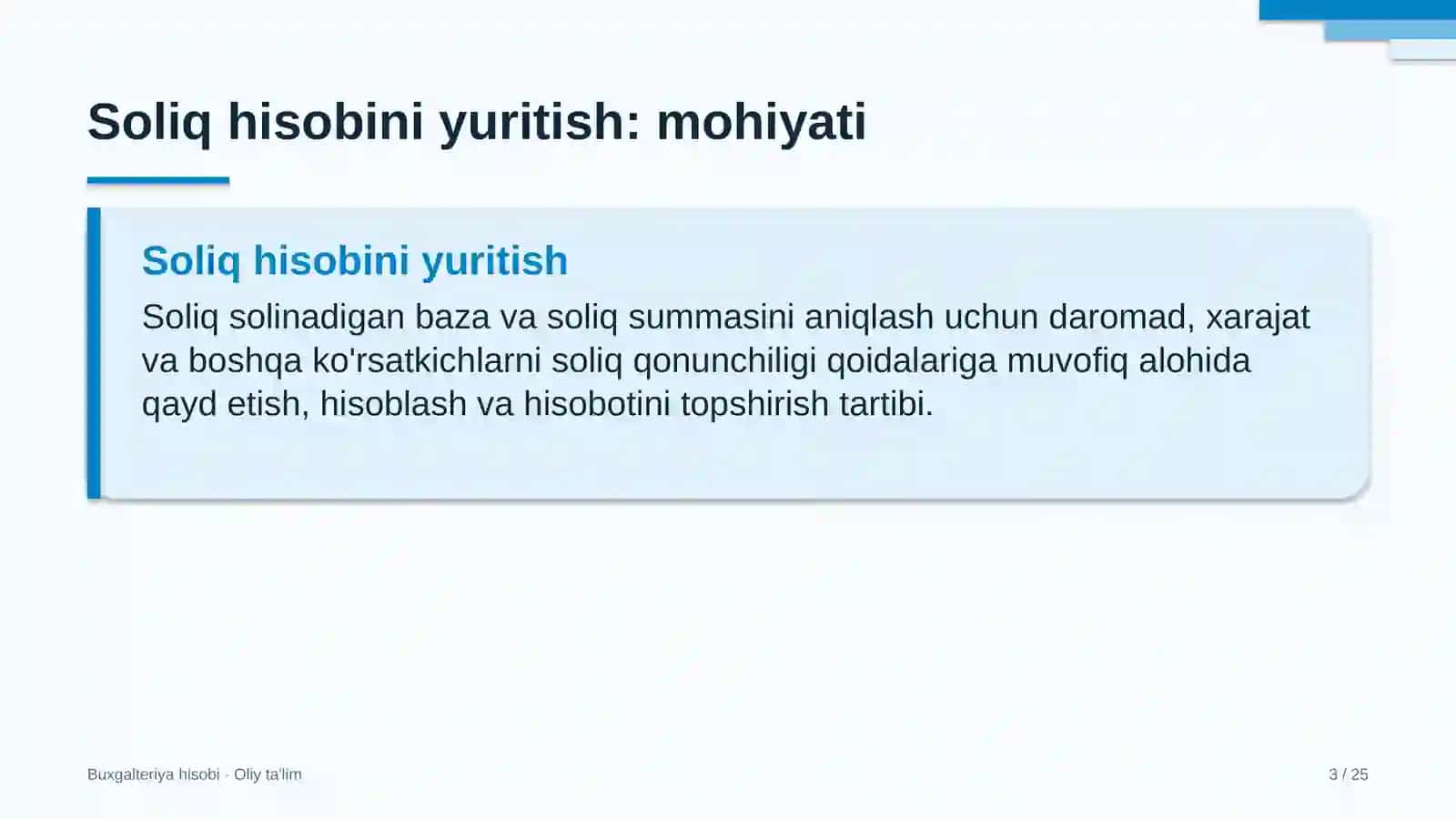 Franchayzing tarmoqlarida soliq hisobini yuritish 3