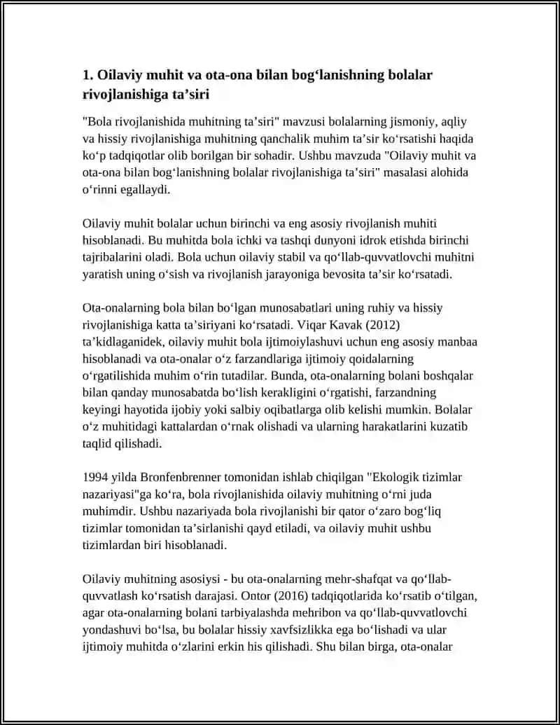 BOLA RIVOJLANISHIDA MUHITNING TAʼSIRI 3
