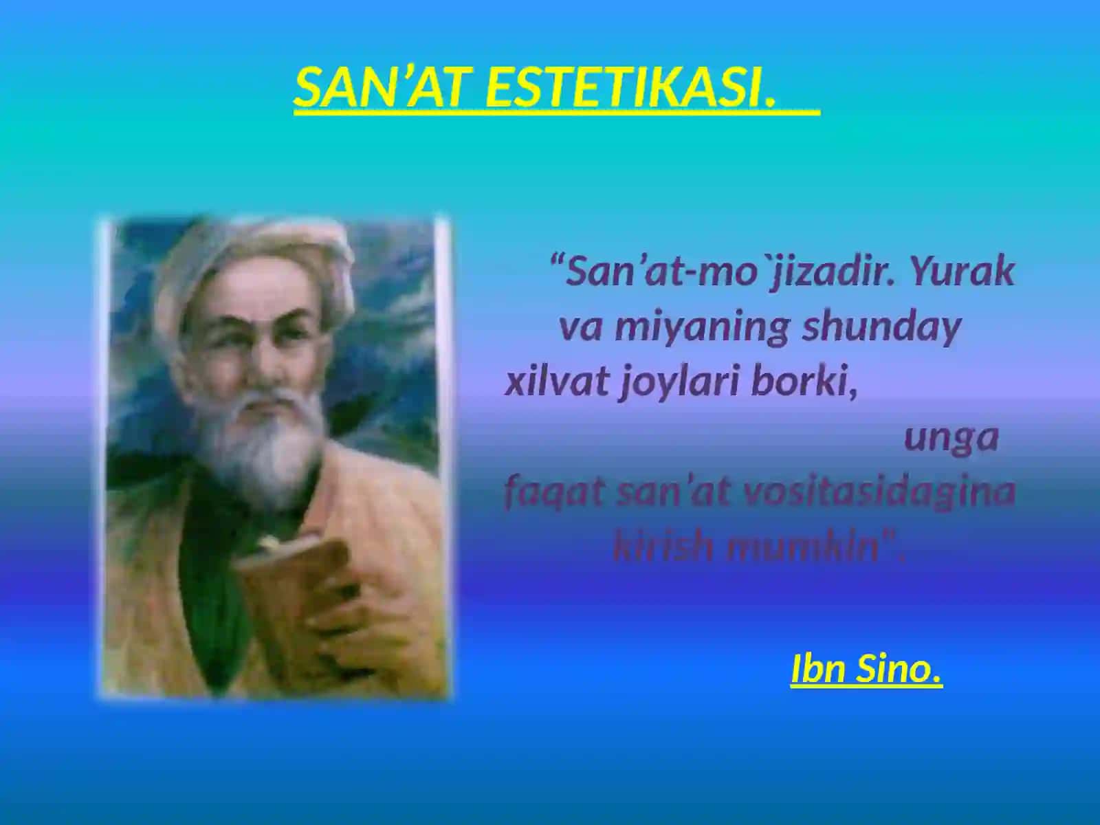 San'at Estetikasi 3