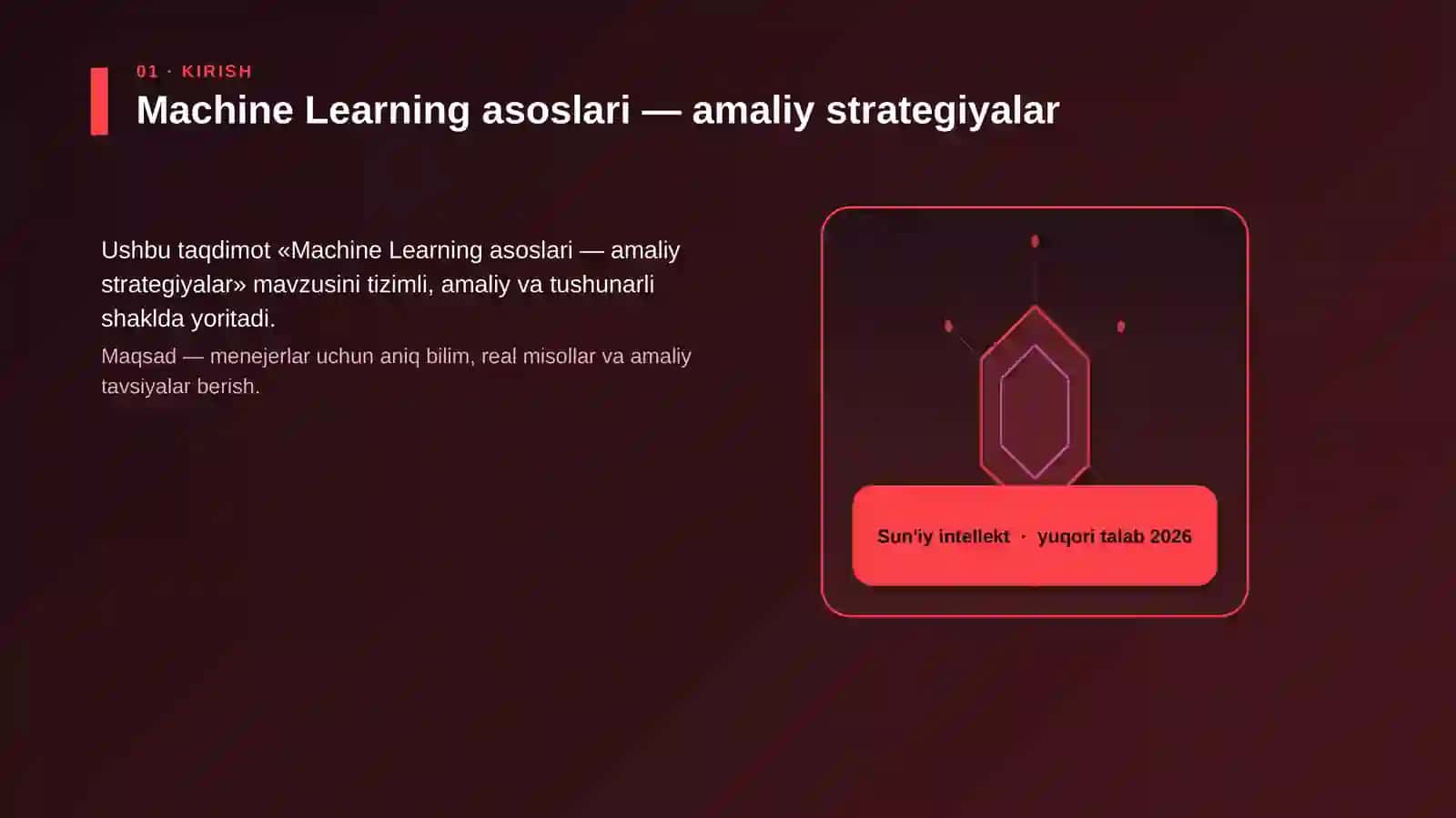 Machine Learning asoslari — amaliy strategiyalar 3