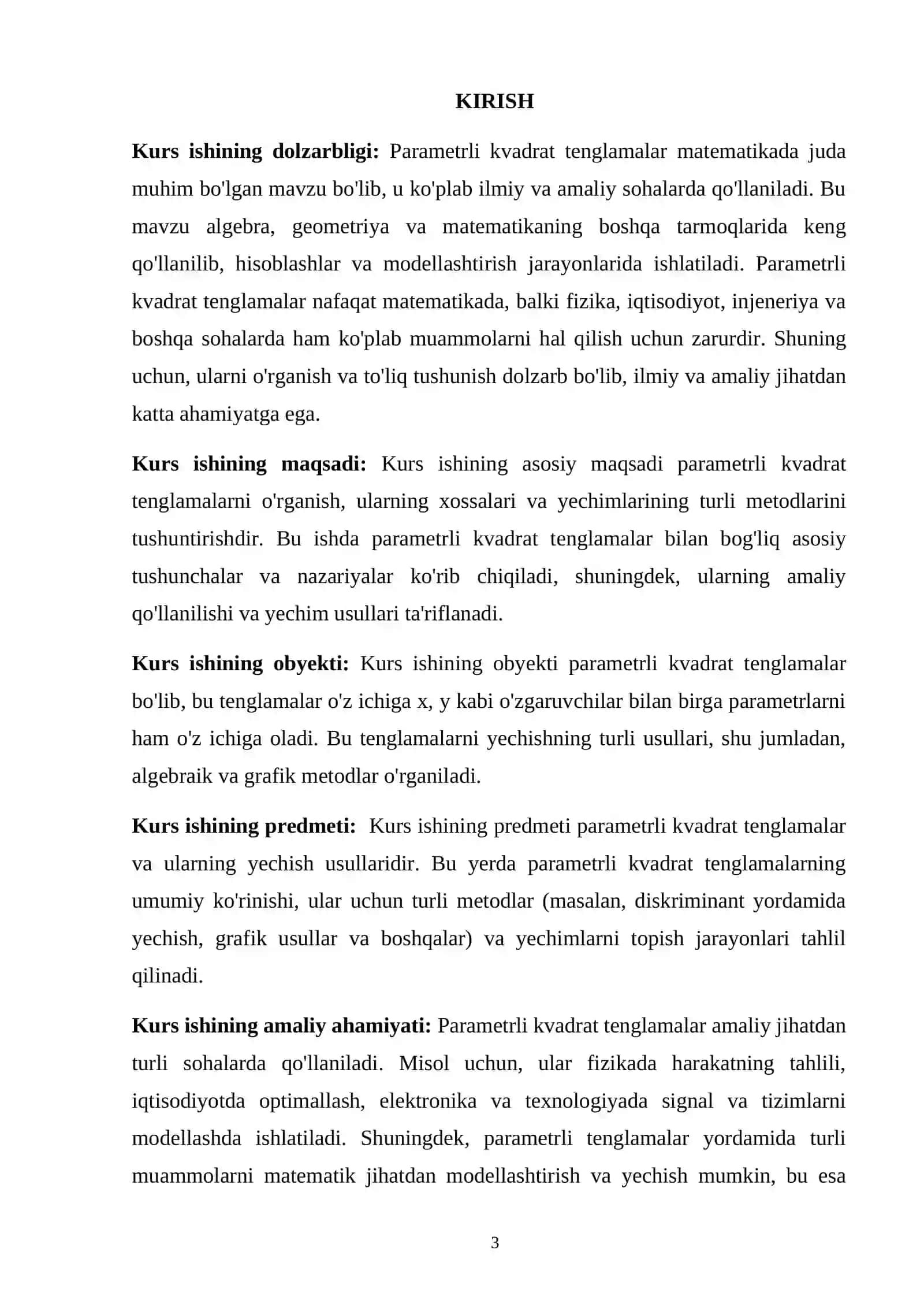 PARAMETRLI KVADRAT TENGLAMALAR MAVZUSINI ÒQITISH 3