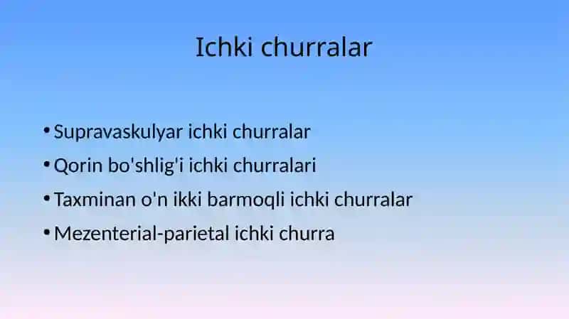 Ichki churralar 3