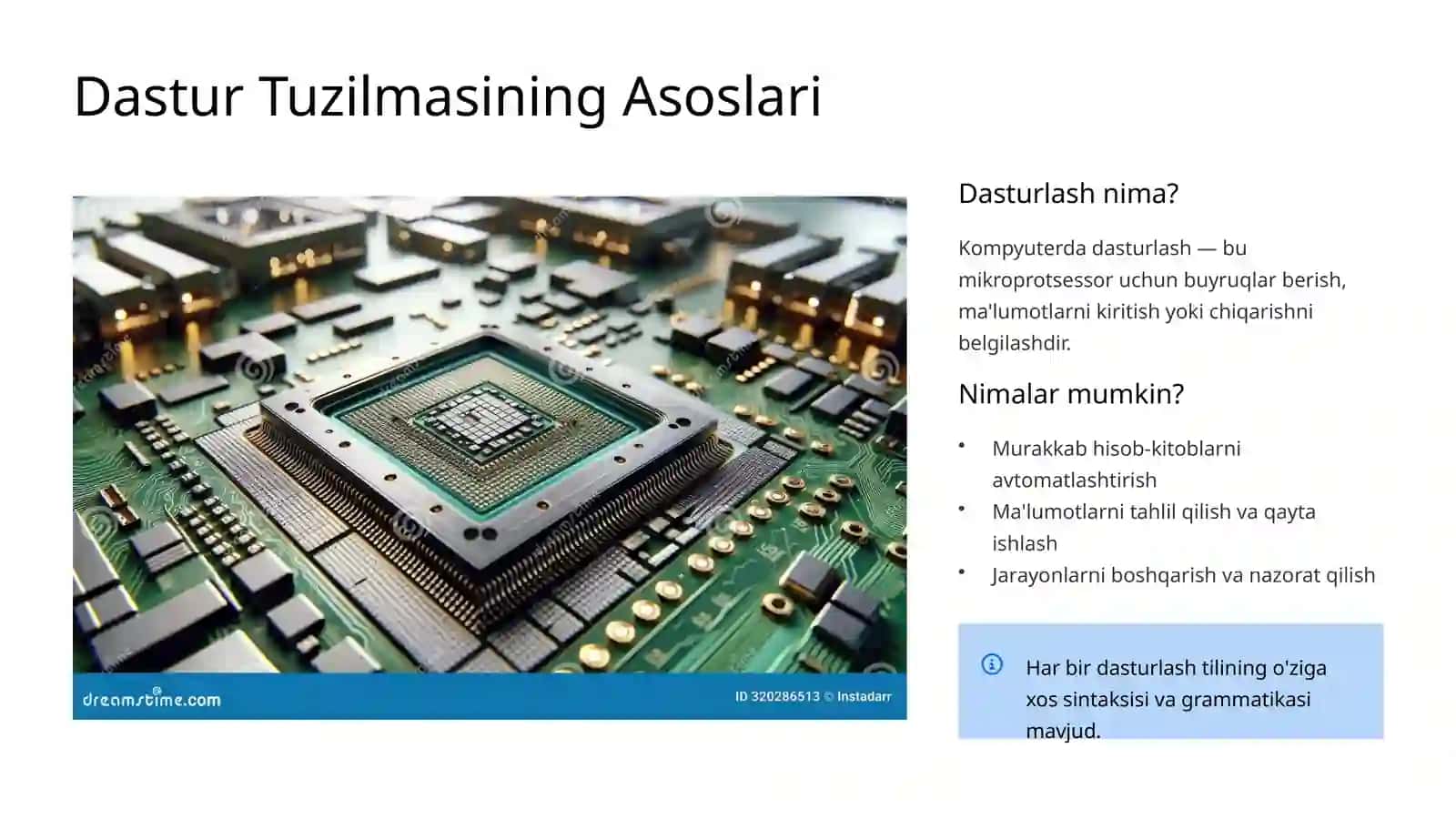 Dasturlash Tillari 3