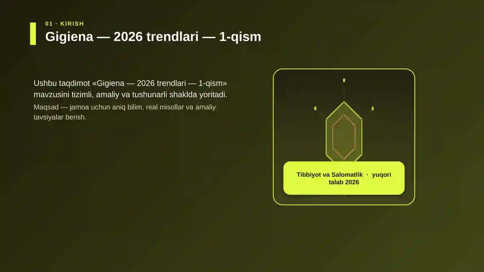 Gigiena — 2026 trendlari — 1-qism 3