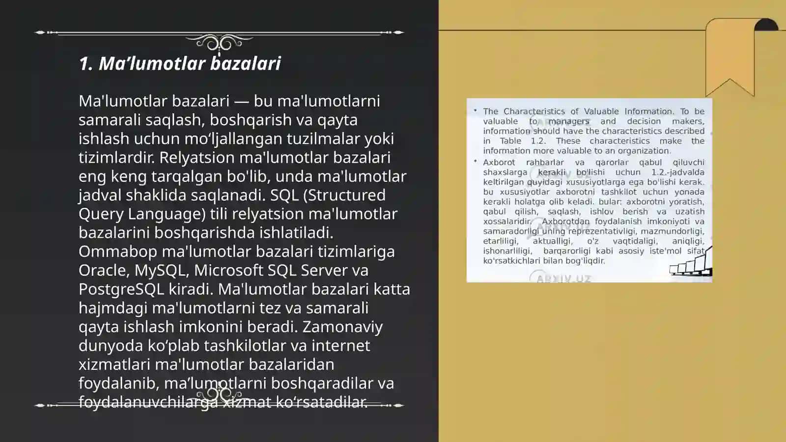 Maʼlumot, axborot va bilim 3