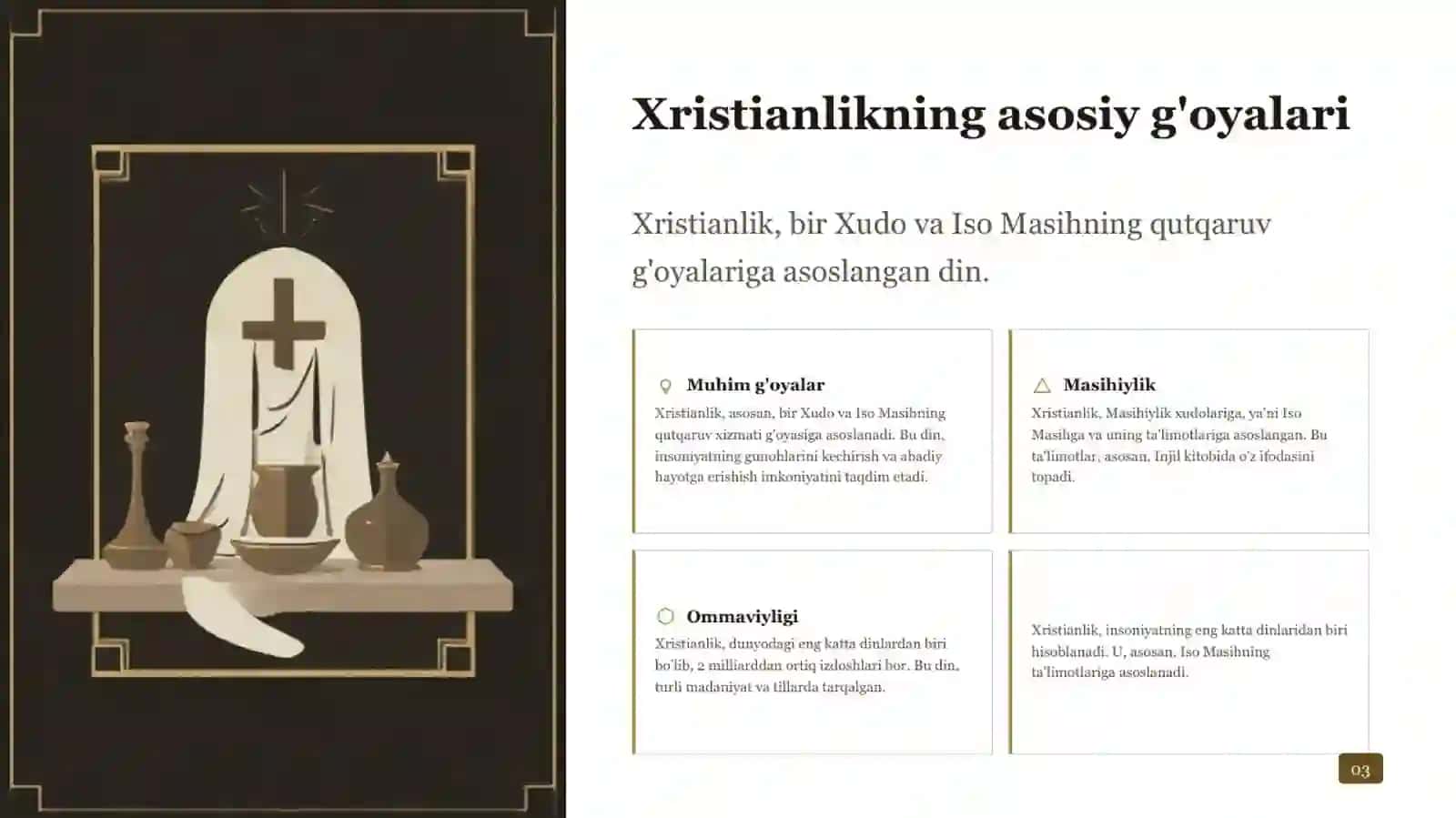 Xristianlik dini tarixi va g'oyalari 3