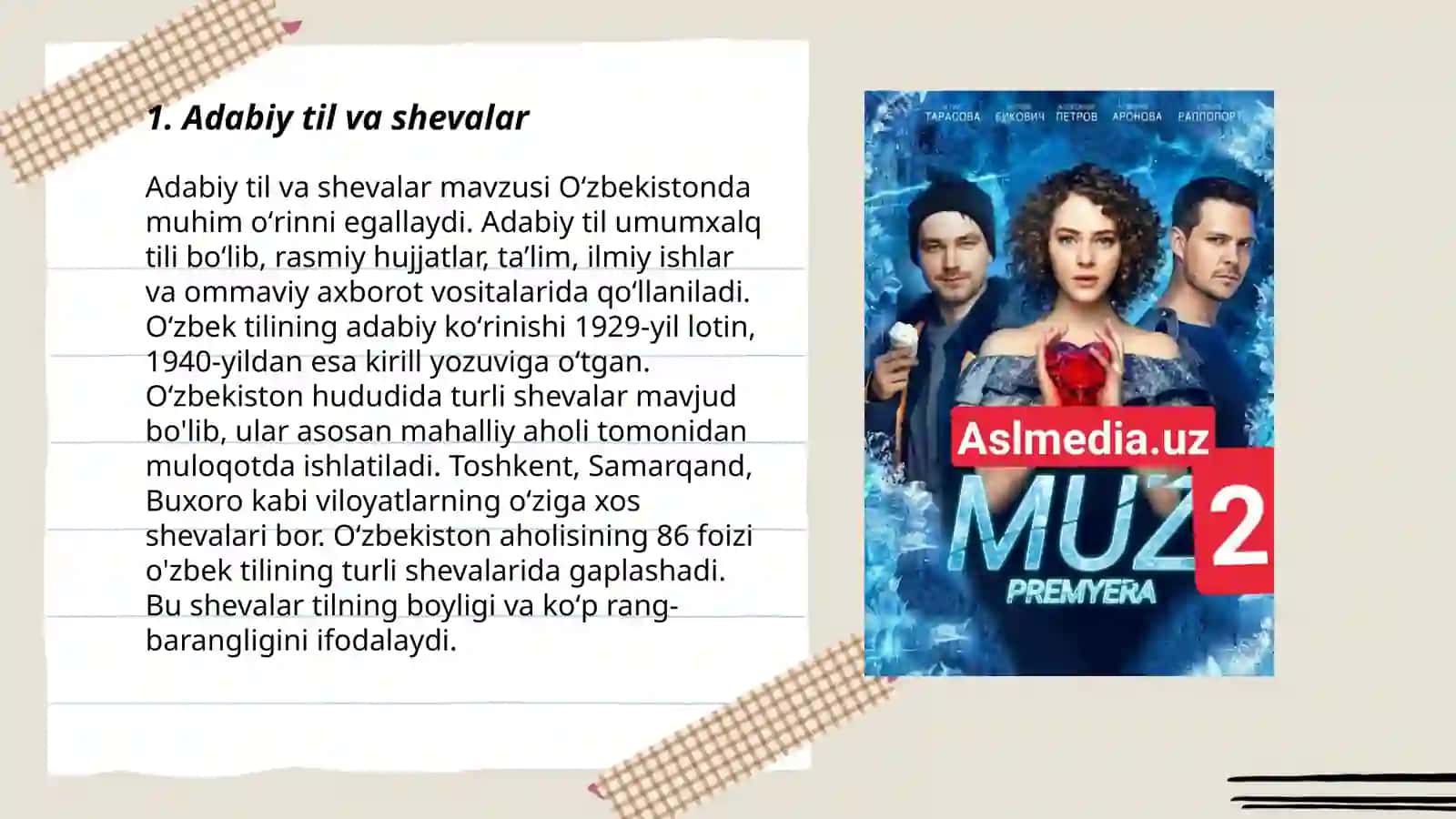 O’zbek shevalaring sohalar bo’yicha guruhlanishi 3