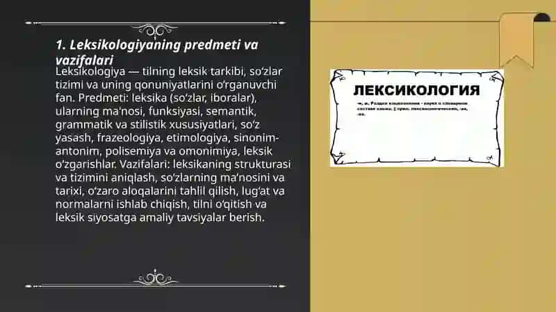 LEKSIKOLOGIYA 3