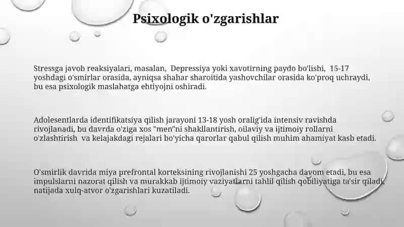Yoshlik davri 3