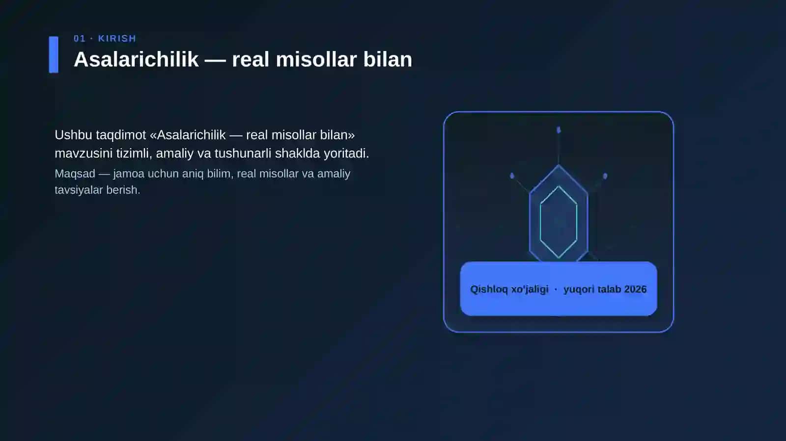 Asalarichilik — real misollar bilan 3