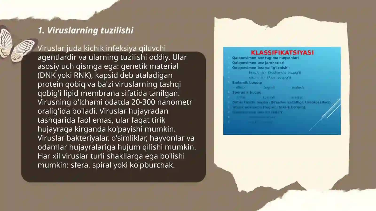Umumiy virusologiya ularning tuzilishi klassifikatsiyasi 3