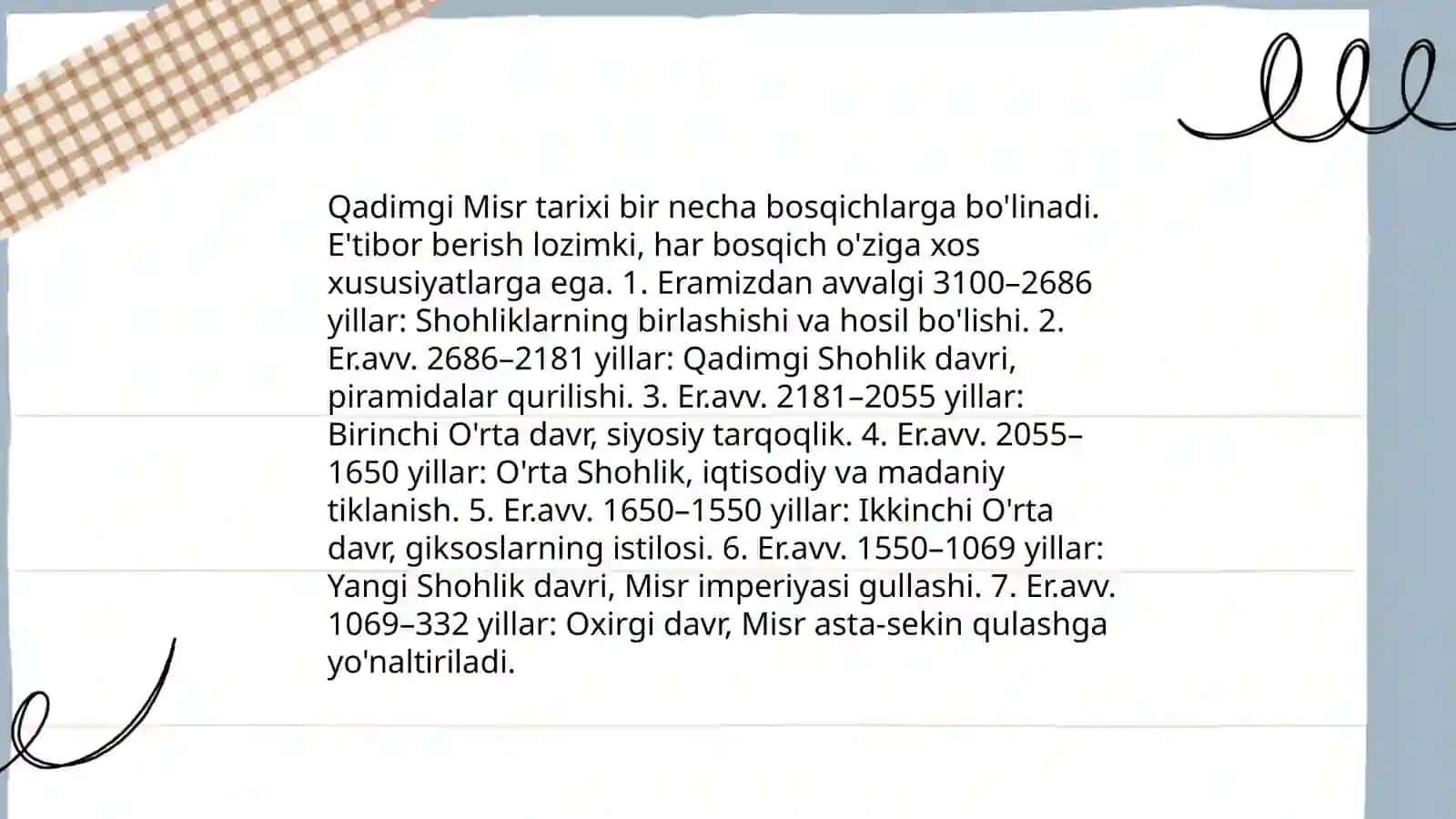 Qadimgi Misr Davri Tarixi 3