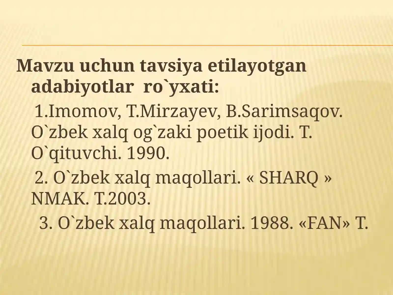 Maqol 3