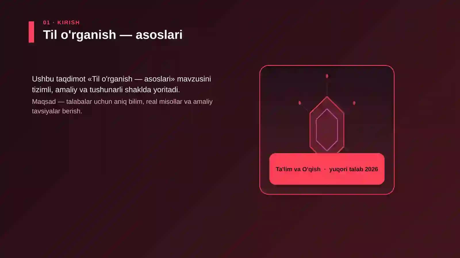Til o'rganish — asoslari 3