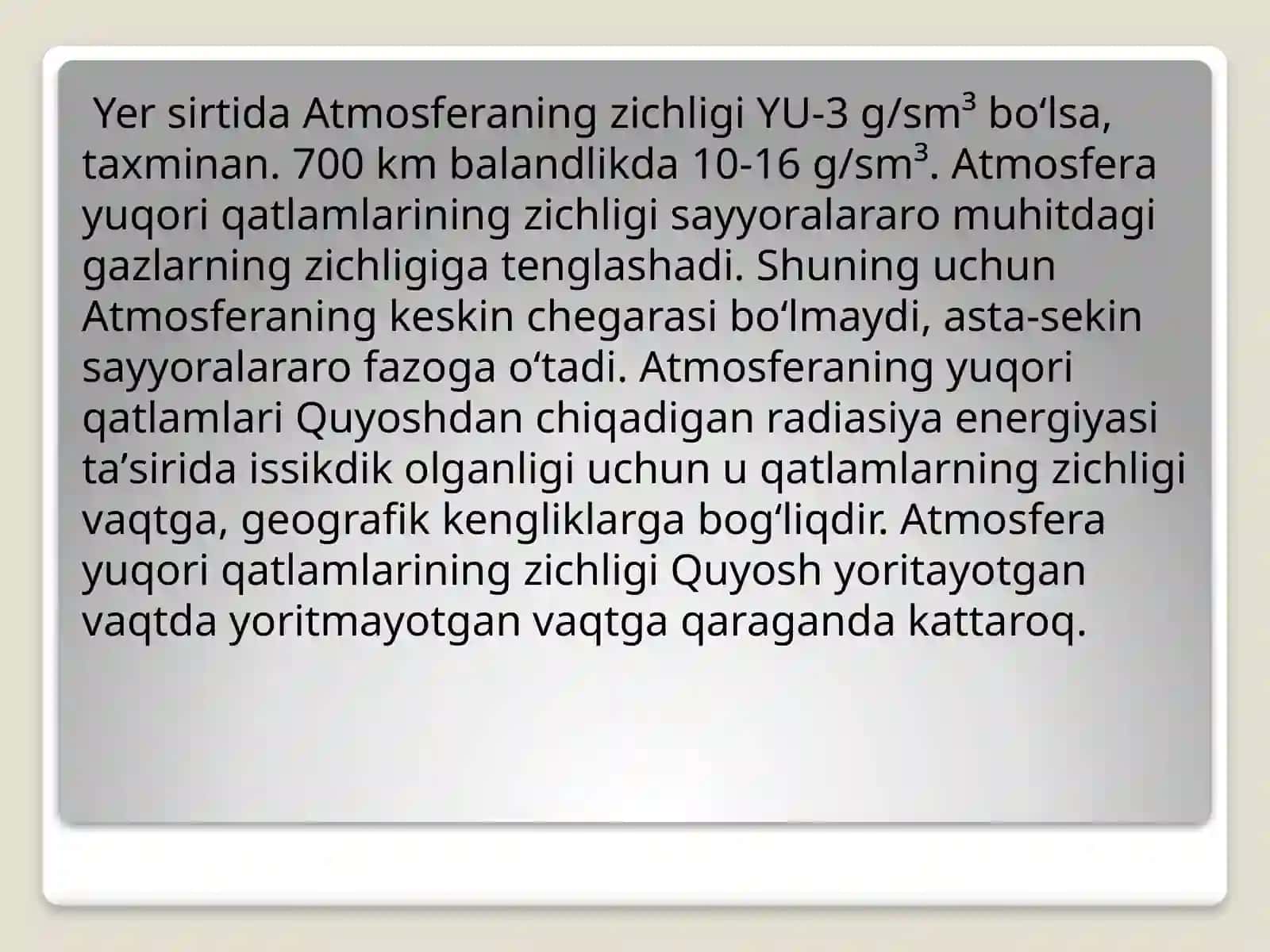 ATMOSFERA TARIXI 3