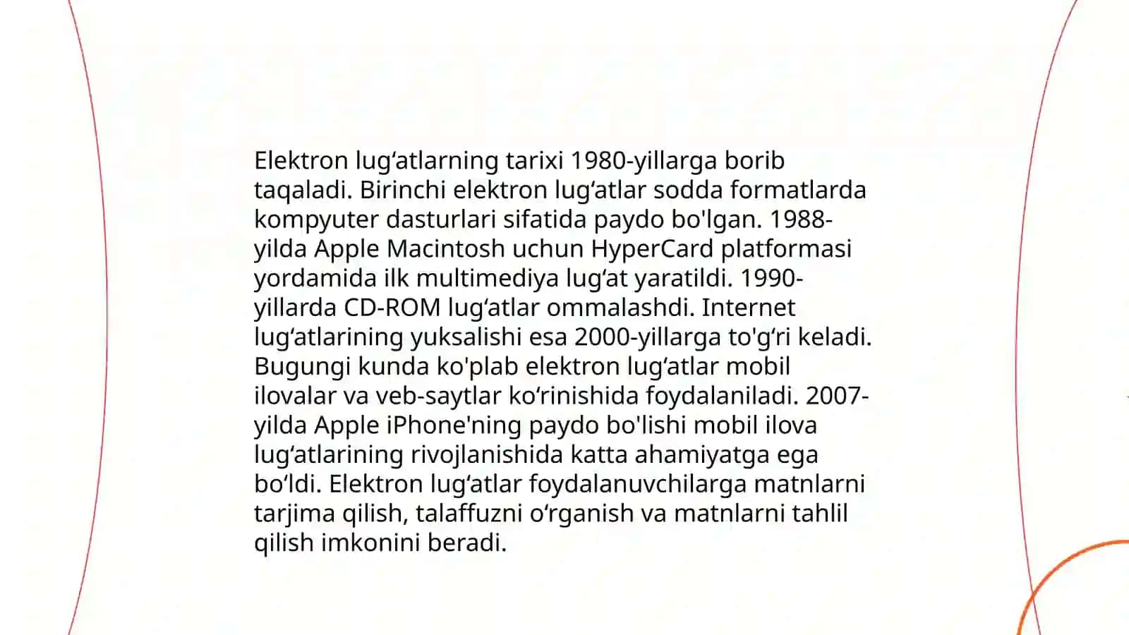 Elektron lug'atlar yaratish 3