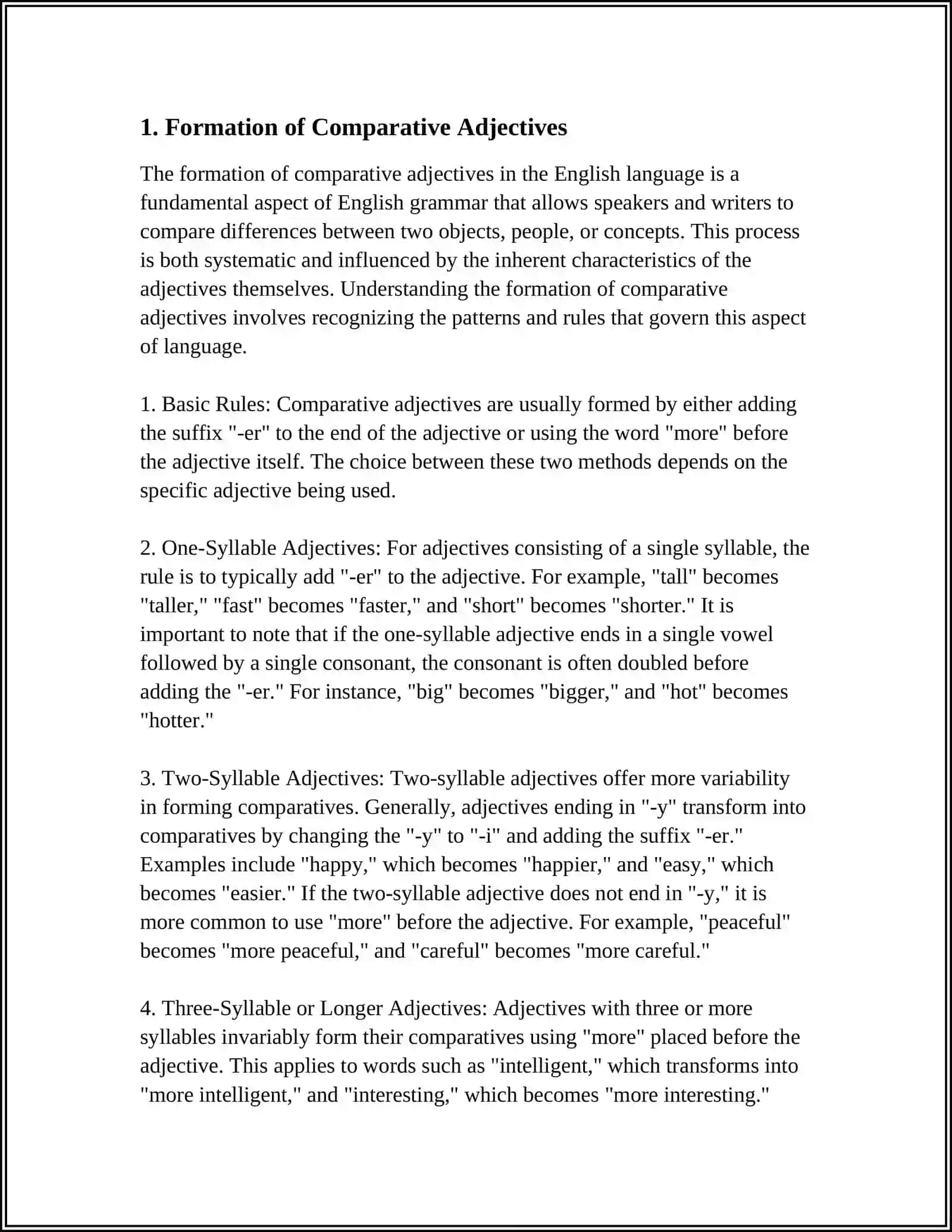 COMPARATIVE AND SUPERLATIVE 3