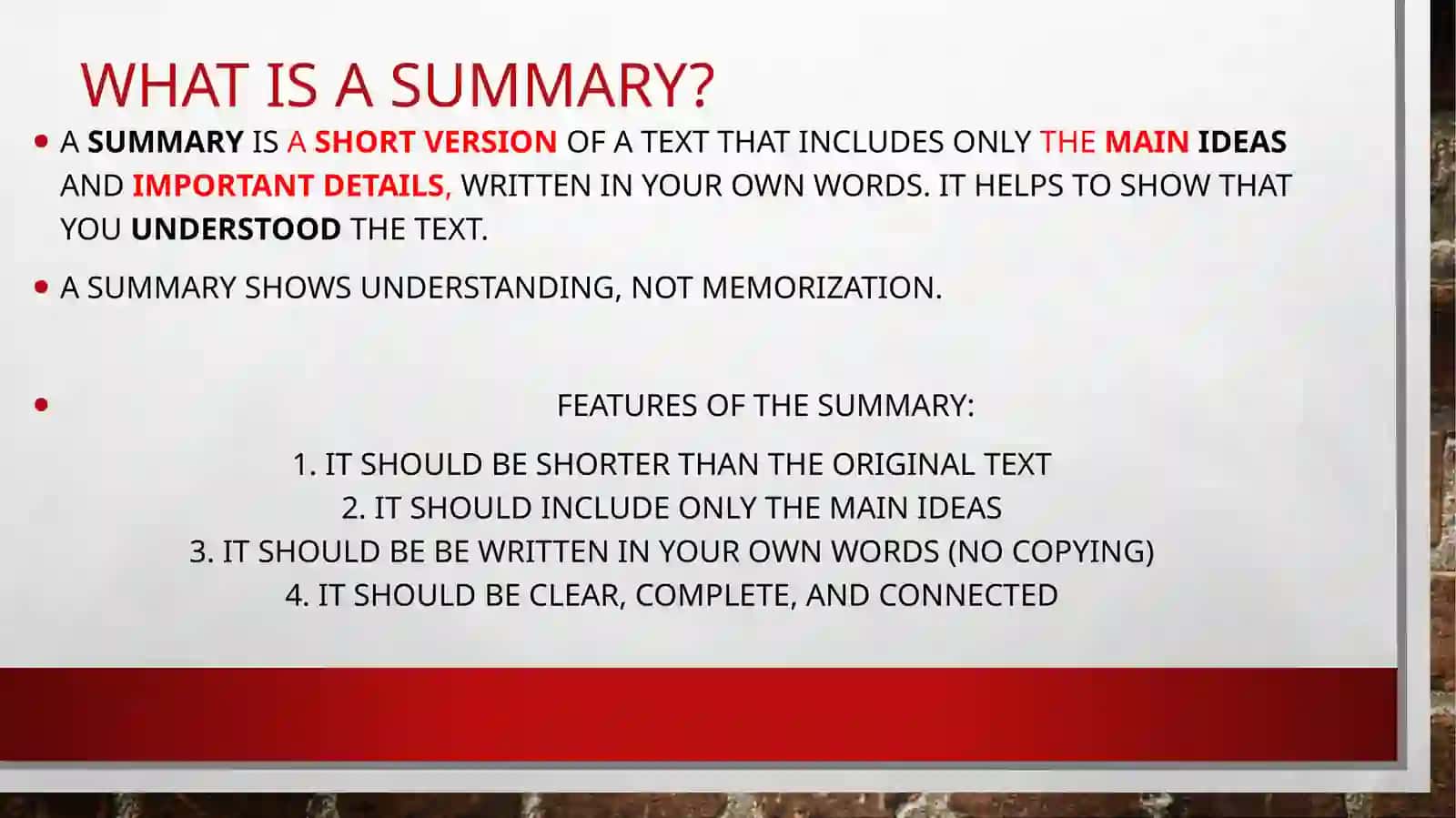 SUMMARY WRITING 3