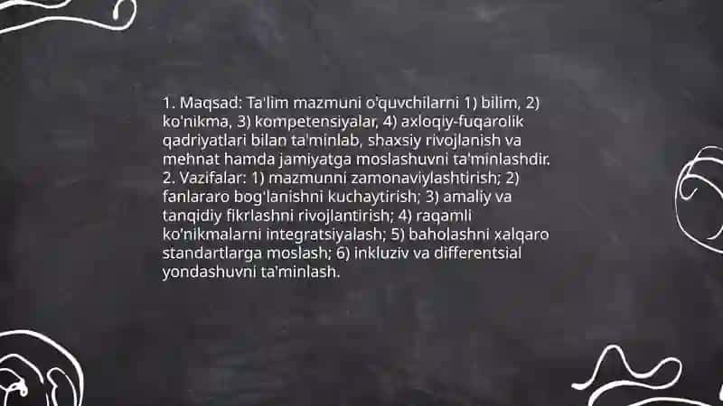 Talim mazmuni 3