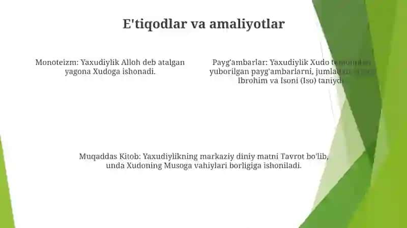 Yaxudiylik Dini 3