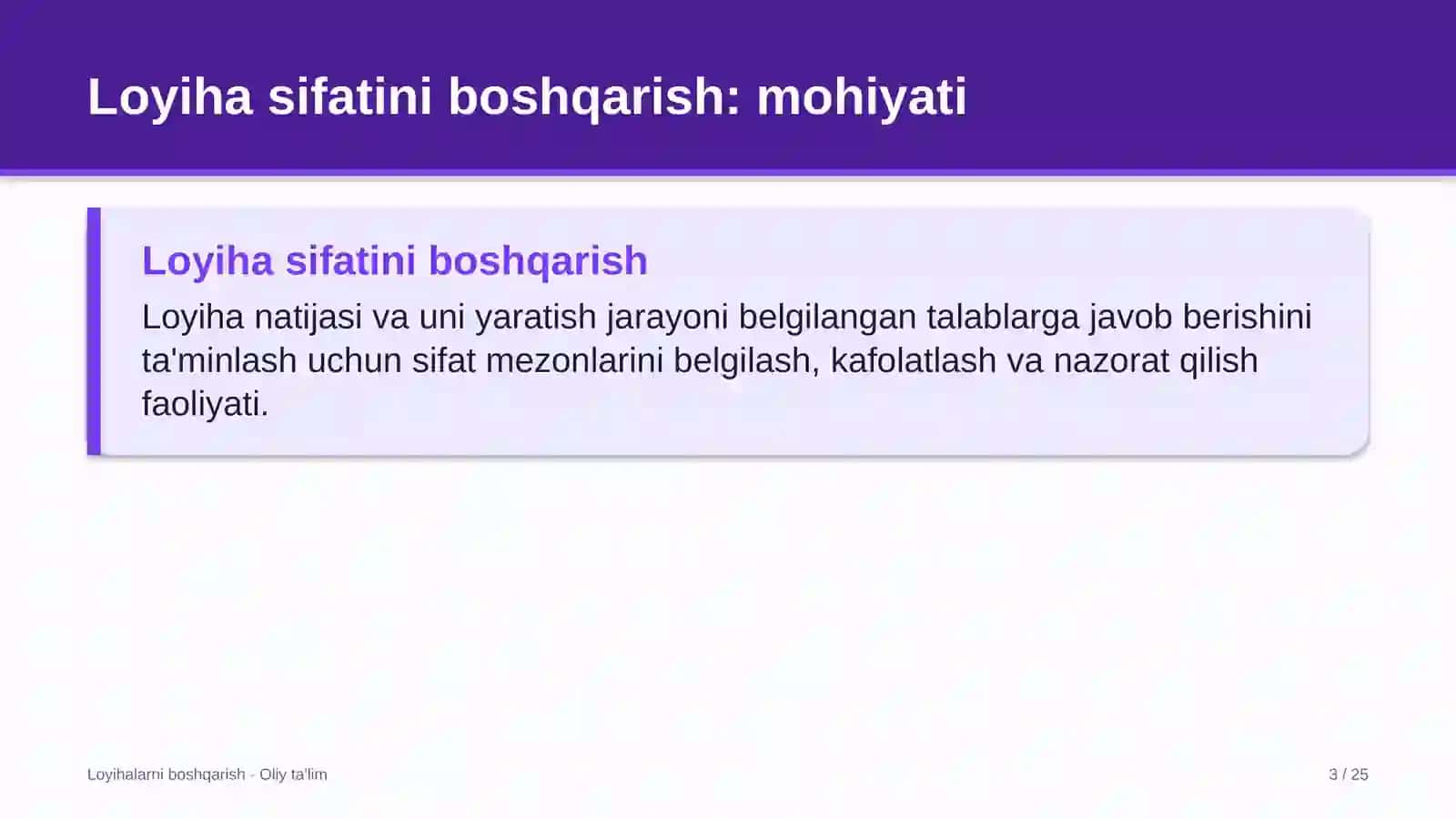 Autsorsing kompaniyalarida loyiha sifatini boshqarish 3