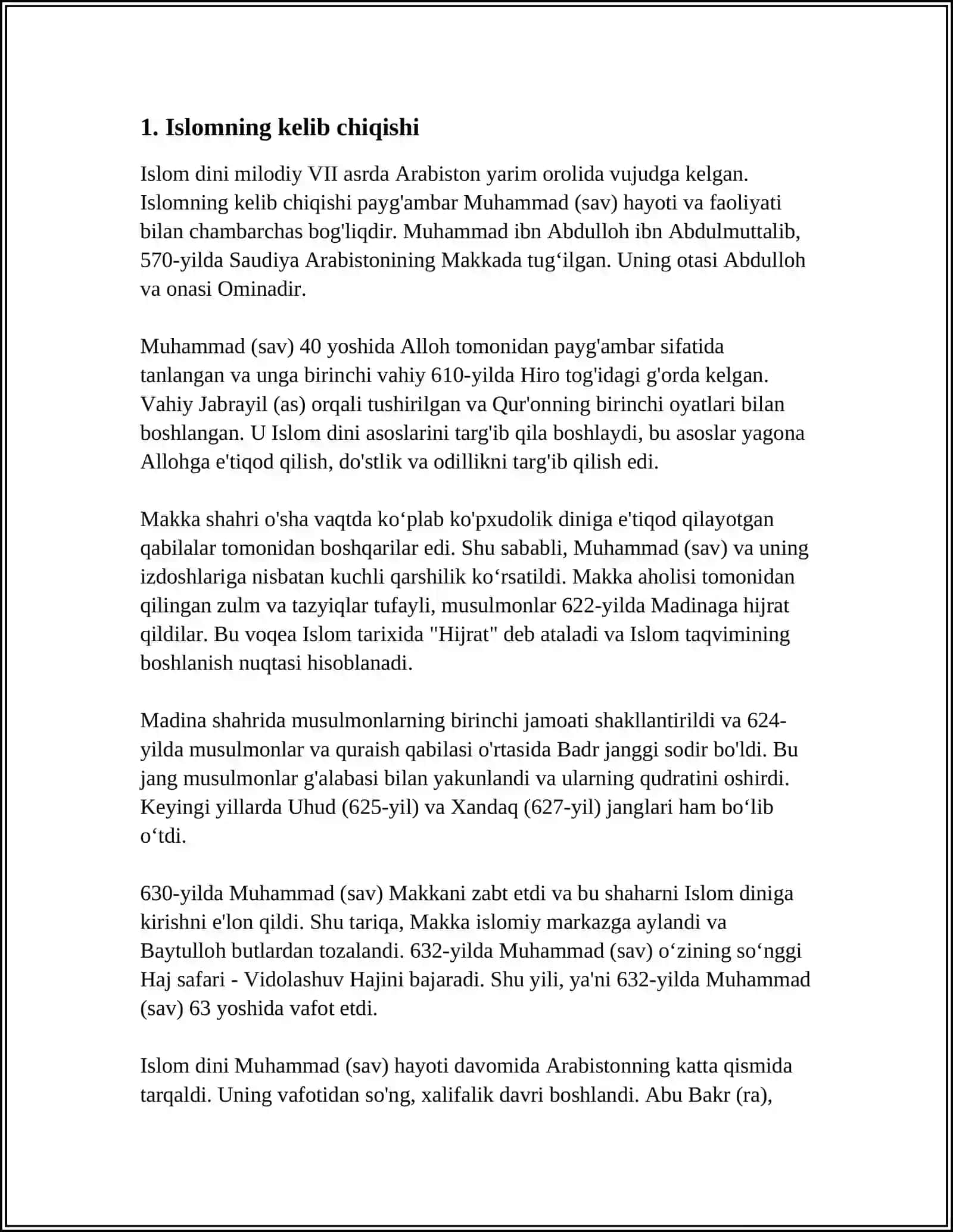 ISLOM DINI TARIXI 3