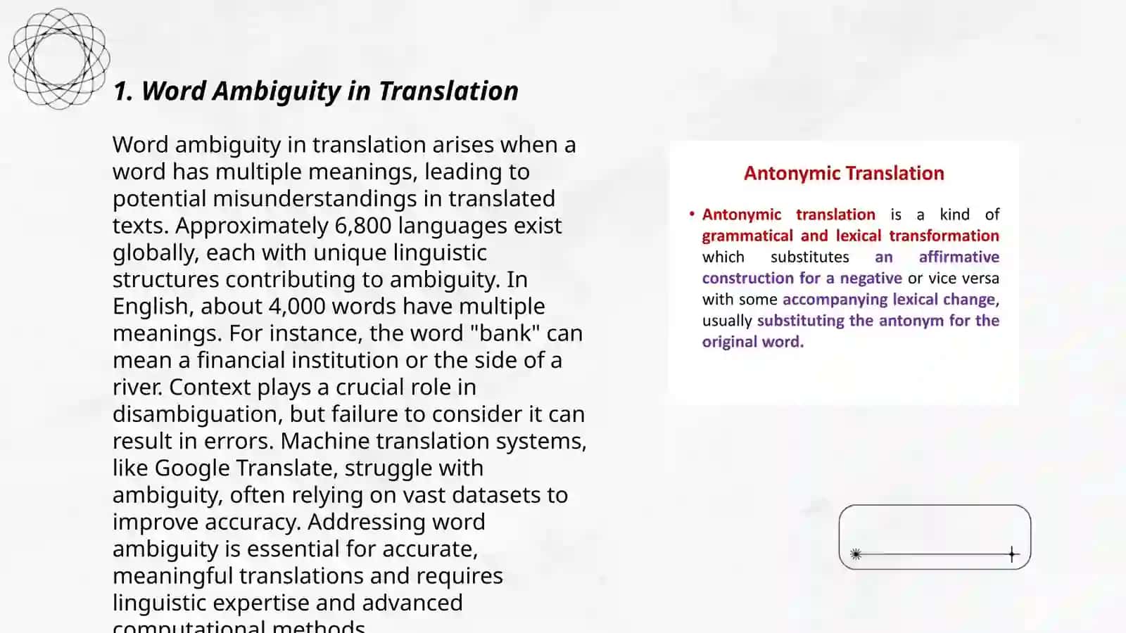 Lexical problems of translation 3