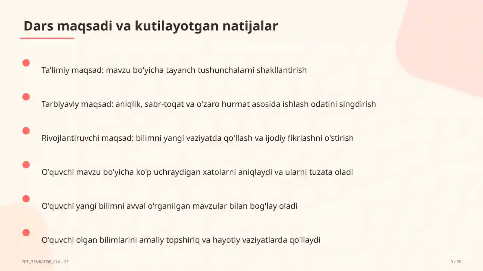 Relyef shakllari: tog'lar va tekisliklar (5-sinf) 3